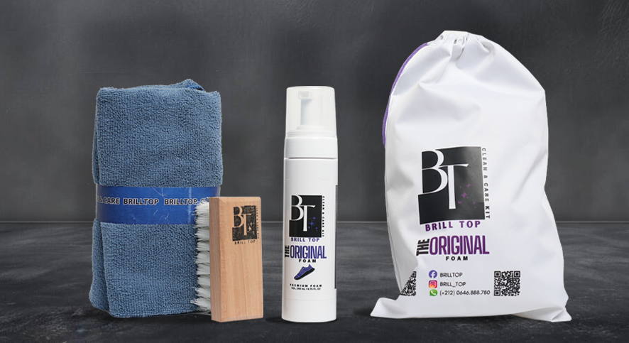 KIT Complet Entretien Chaussures BRILLTOP Cleaner - LIVRAISON GRATUITE !